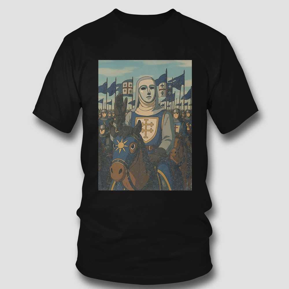 Crusader Knight On Horseback Tee Crusader Knight On Horseback Tee
