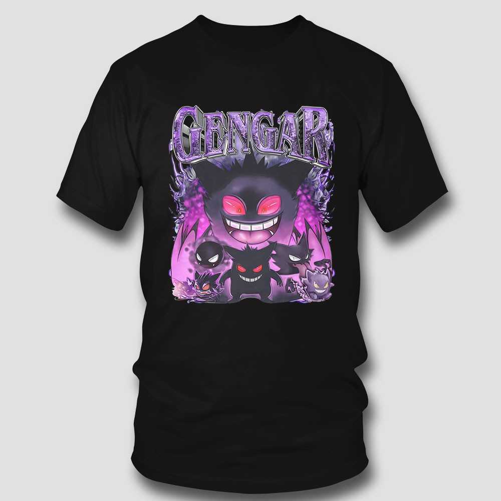 Gengar Pokemon Purple Aura Tee Gengar Pokemon Purple Aura Tee