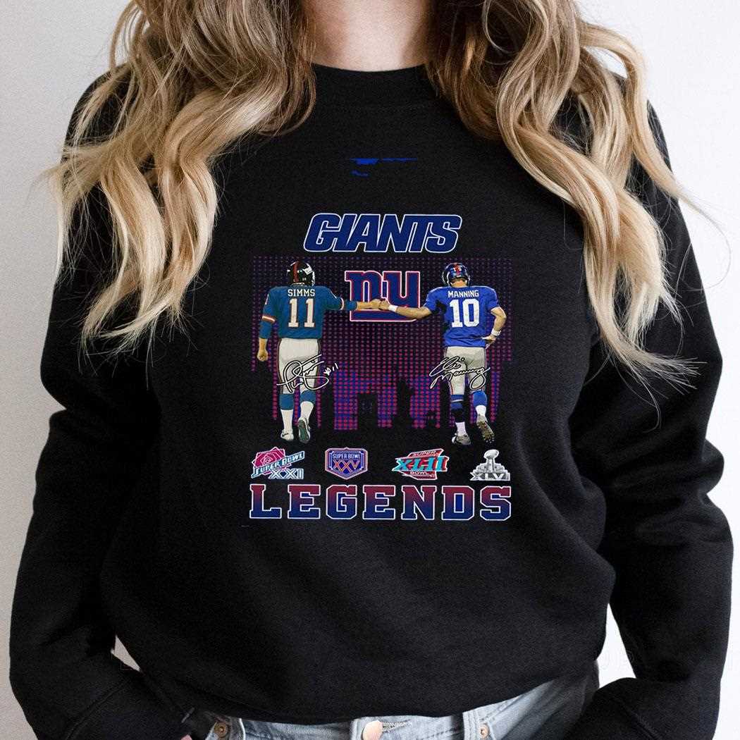 Giants Legends Simms And Manning Super Bowl Era Shirt Giants Legends Simms And Manning Super Bowl Era Shirt