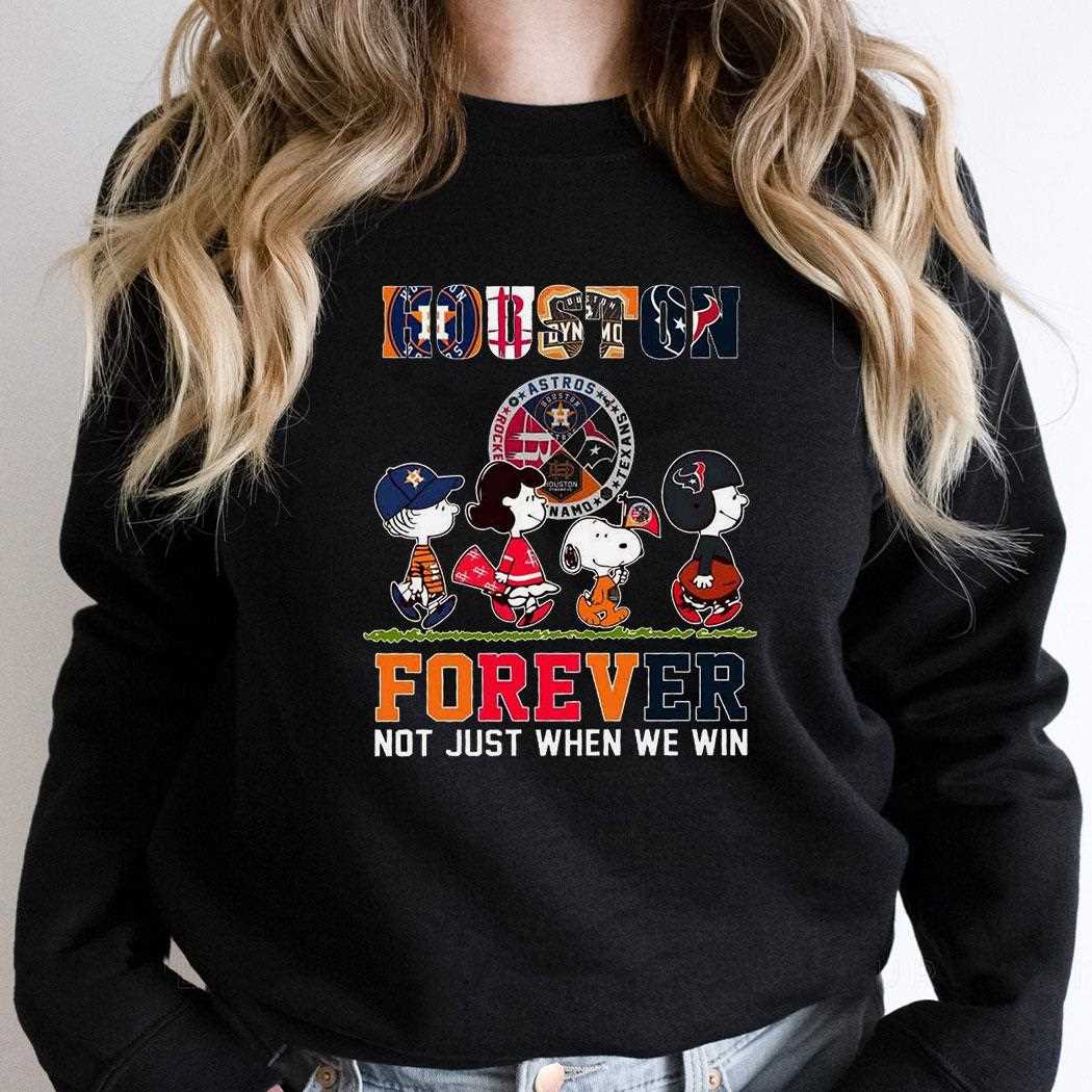 Houston Peanuts Gang Sports Fan Forever T-shirt Houston Peanuts Gang Sports Fan Forever T-shirt