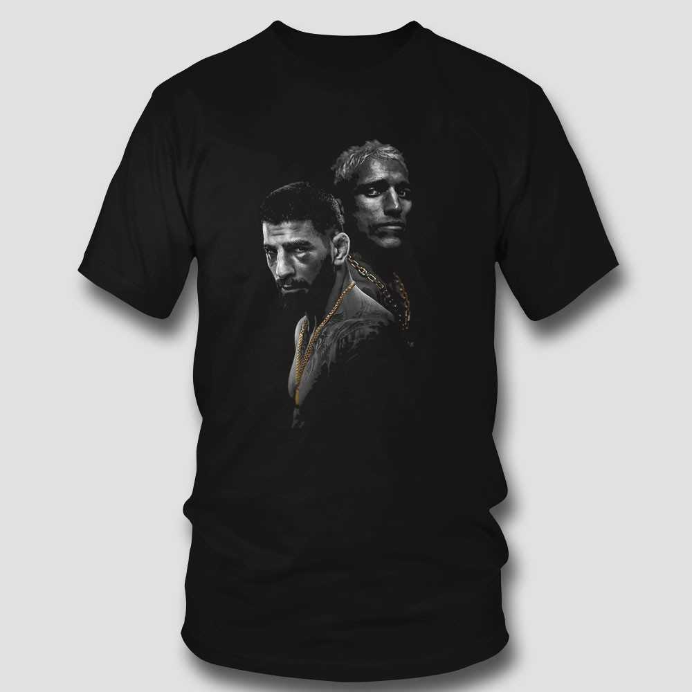 Ilia Topuria Vs Charles Oliveira Ufc Showdown Tee Ilia Topuria Vs Charles Oliveira Ufc Showdown Tee