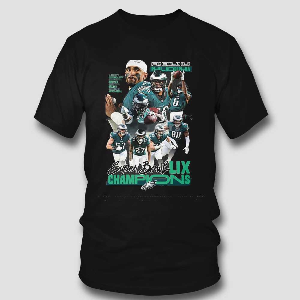 Nfl Philadelphia Eagles Super Bowl Lix Champions Tee Nfl Philadelphia Eagles Super Bowl Lix Champions Tee