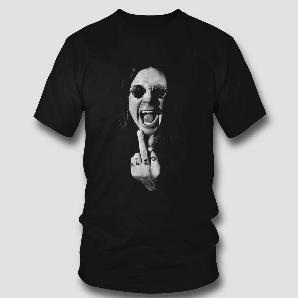 Ozzy Osbourne Ozzy Middle Finger Tee Ozzy Osbourne Ozzy Middle Finger Tee