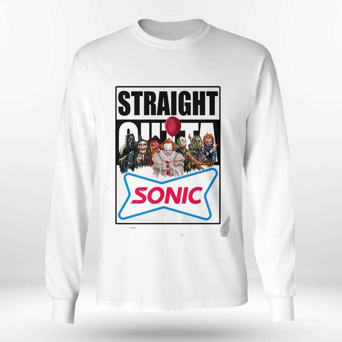 Straight Outta Sonic Drive-in Horror Crew Tee Straight Outta Sonic Drive-in Horror Crew Tee