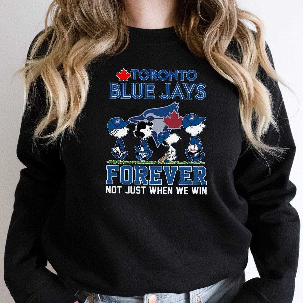 Toronto Blue Jays Peanuts Gang Fan Forever T-shirt Toronto Blue Jays Peanuts Gang Fan Forever T-shirt