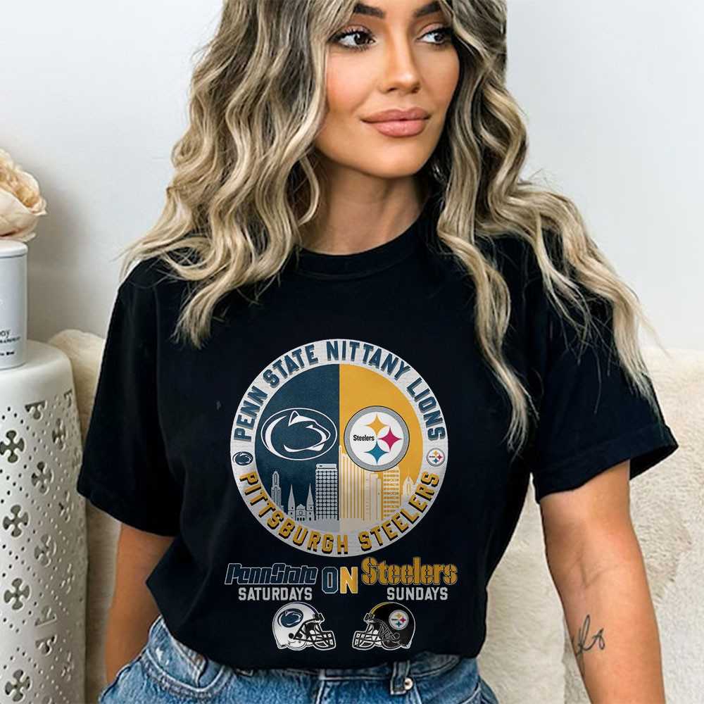 Penn State Nittany Lions On Pittsburgh Steelers Shirt Penn State Nittany Lions On Pittsburgh Steelers Shirt