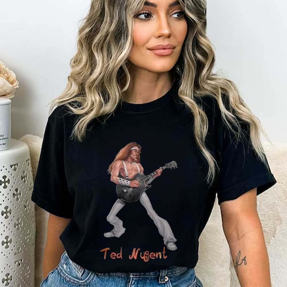 Ted Nugent Cartoon Guitarist Tee Ted Nugent Cartoon Guitarist Tee