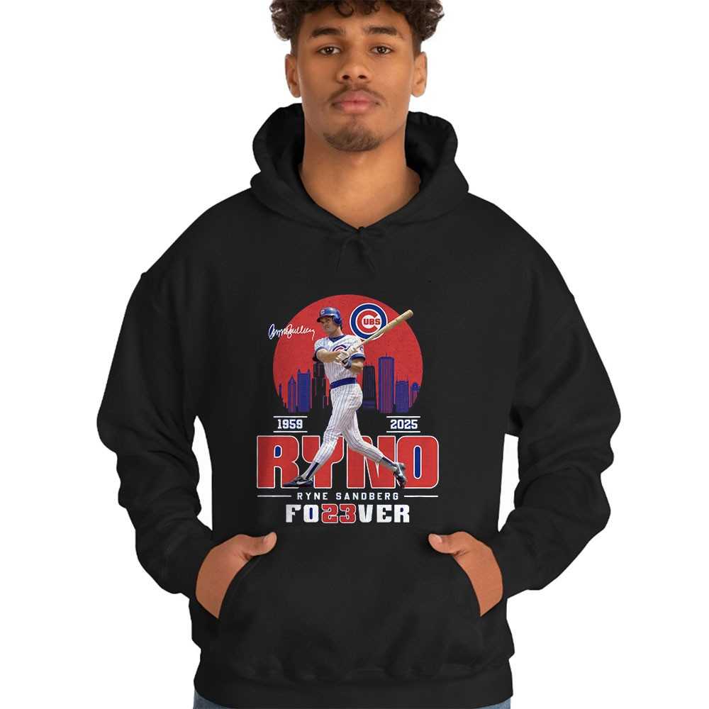 Ryne Sandberg Cubs 1959-2025 Ryno Forever Signature Shirt Ryne Sandberg Cubs 1959-2025 Ryno Forever Signature Shirt