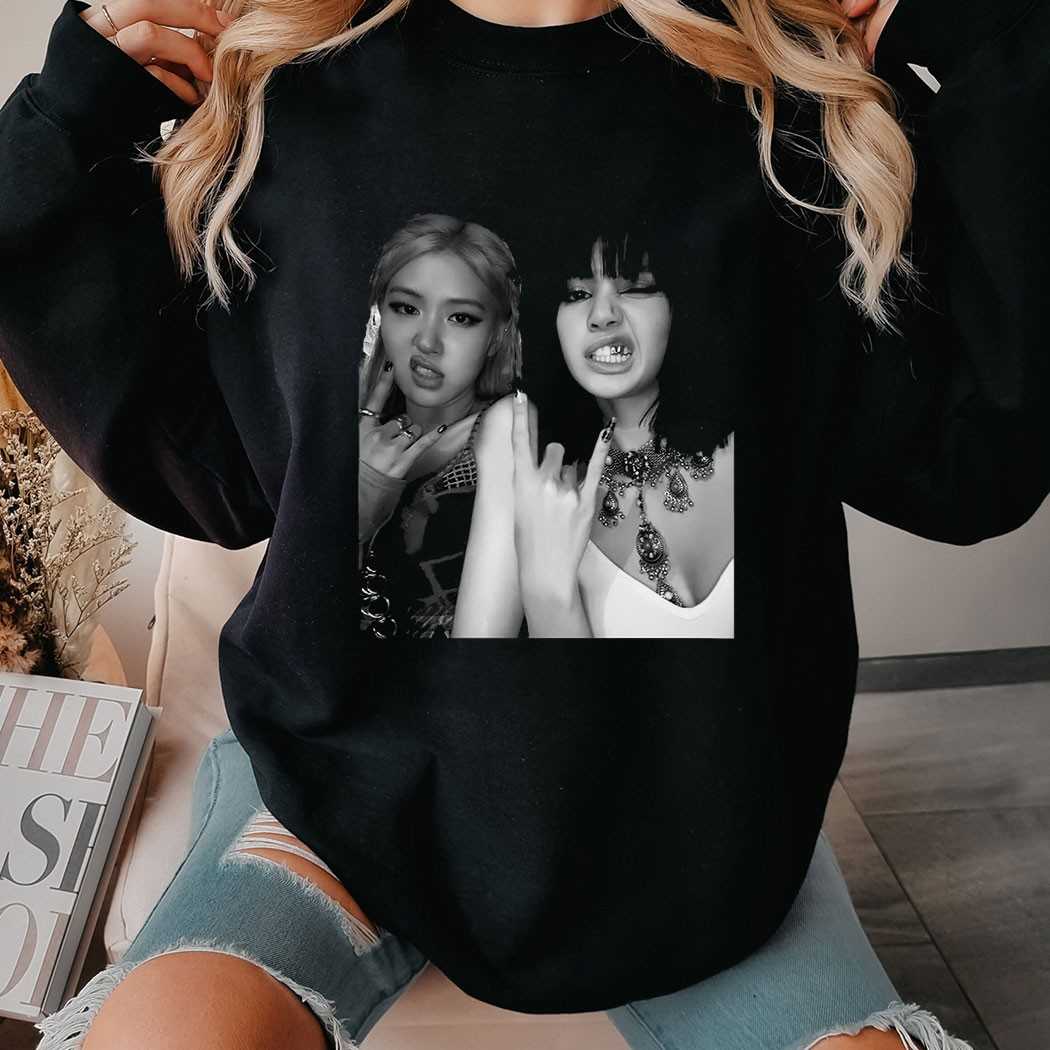 Blackpink Rose And Lisa Rock On Tee Blackpink Rose And Lisa Rock On Tee