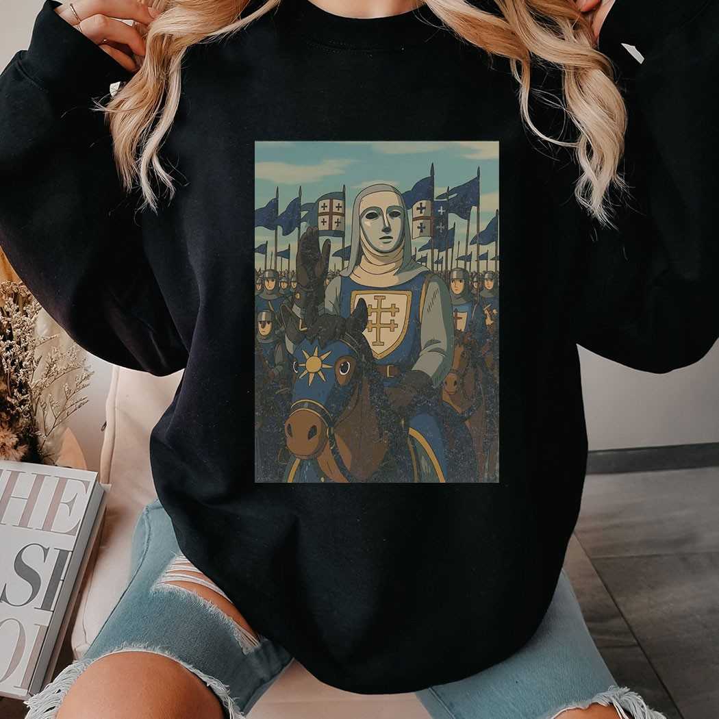 Crusader Knight On Horseback Tee Crusader Knight On Horseback Tee