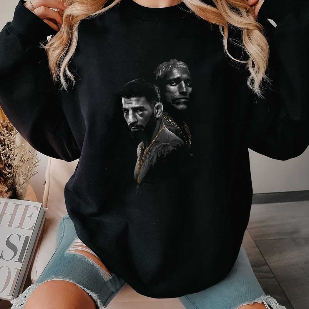 Ilia Topuria Vs Charles Oliveira Ufc Showdown Tee Ilia Topuria Vs Charles Oliveira Ufc Showdown Tee