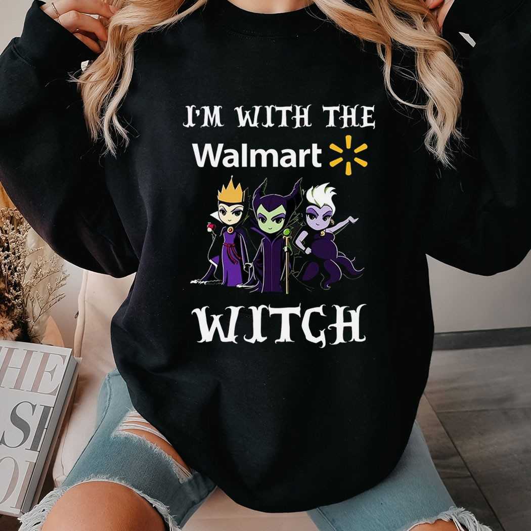 I’m With The Walmart Witch Villains Halloween Shirt I’m With The Walmart Witch Villains Halloween Shirt