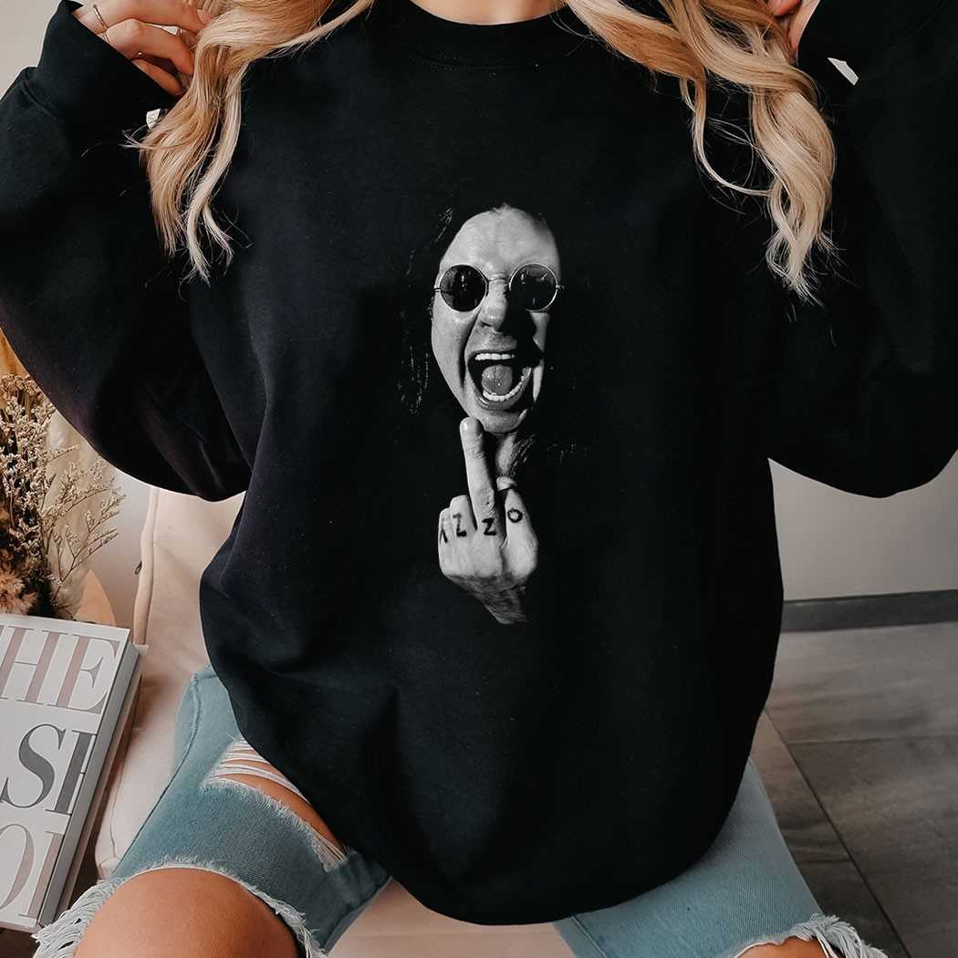 Ozzy Osbourne Ozzy Middle Finger Tee Ozzy Osbourne Ozzy Middle Finger Tee