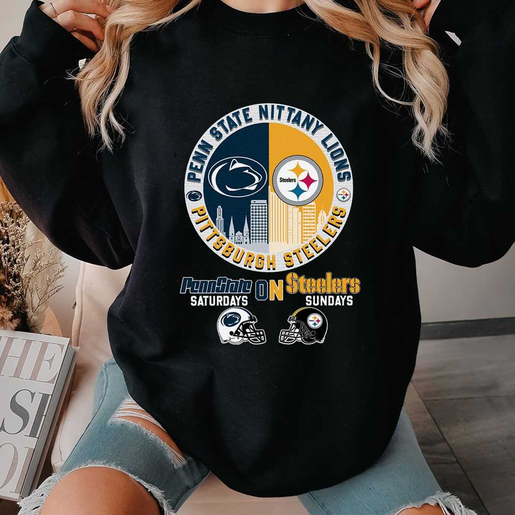 Penn State Nittany Lions On Pittsburgh Steelers Shirt Penn State Nittany Lions On Pittsburgh Steelers Shirt