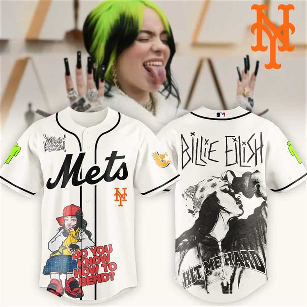 Billie Eilish Marlins Do You Know How To Bend Baseball Jersey