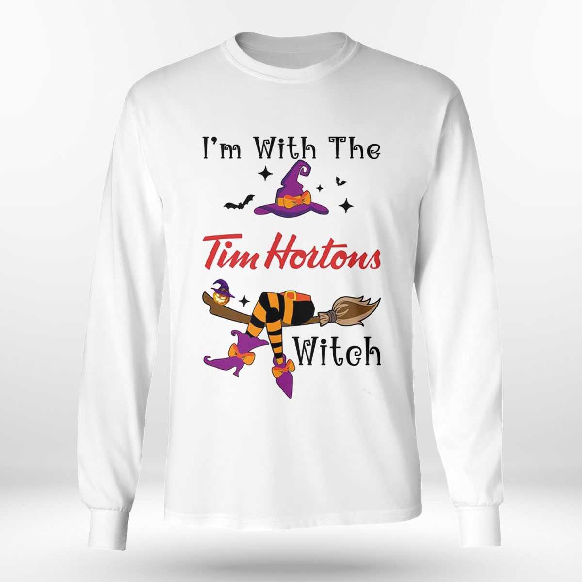 I’m With The Tim Hortons Witch Halloween Shirt I’m With The Tim Hortons Witch Halloween Shirt