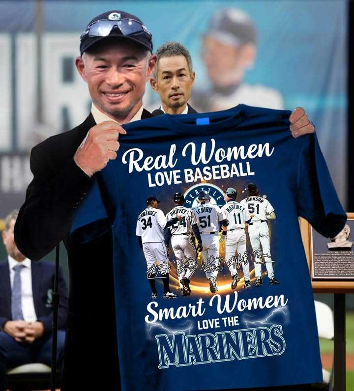 Real Women Love Baseball Smart Women Love The Mariners Shirt Real Women Love Baseball Smart Women Love The Mariners Shirt