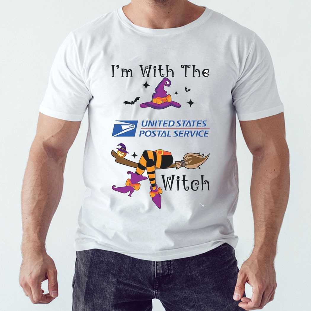 I’m With The United States Postal Service Witch Halloween Shirt I’m With The United States Postal Service Witch Halloween Shirt
