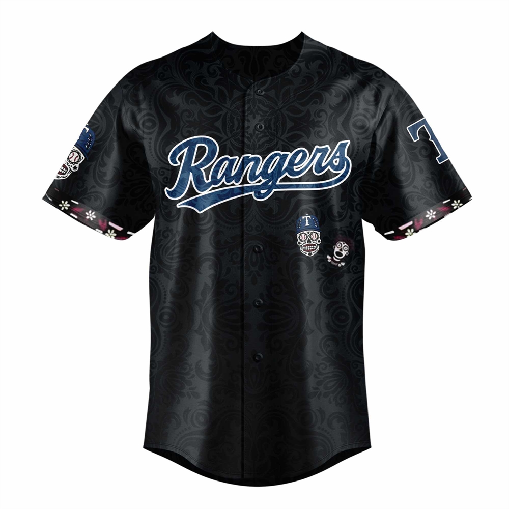 Texas Rangers Dia De Los Muertos Jersey Texas Rangers Dia De Los Muertos Jersey