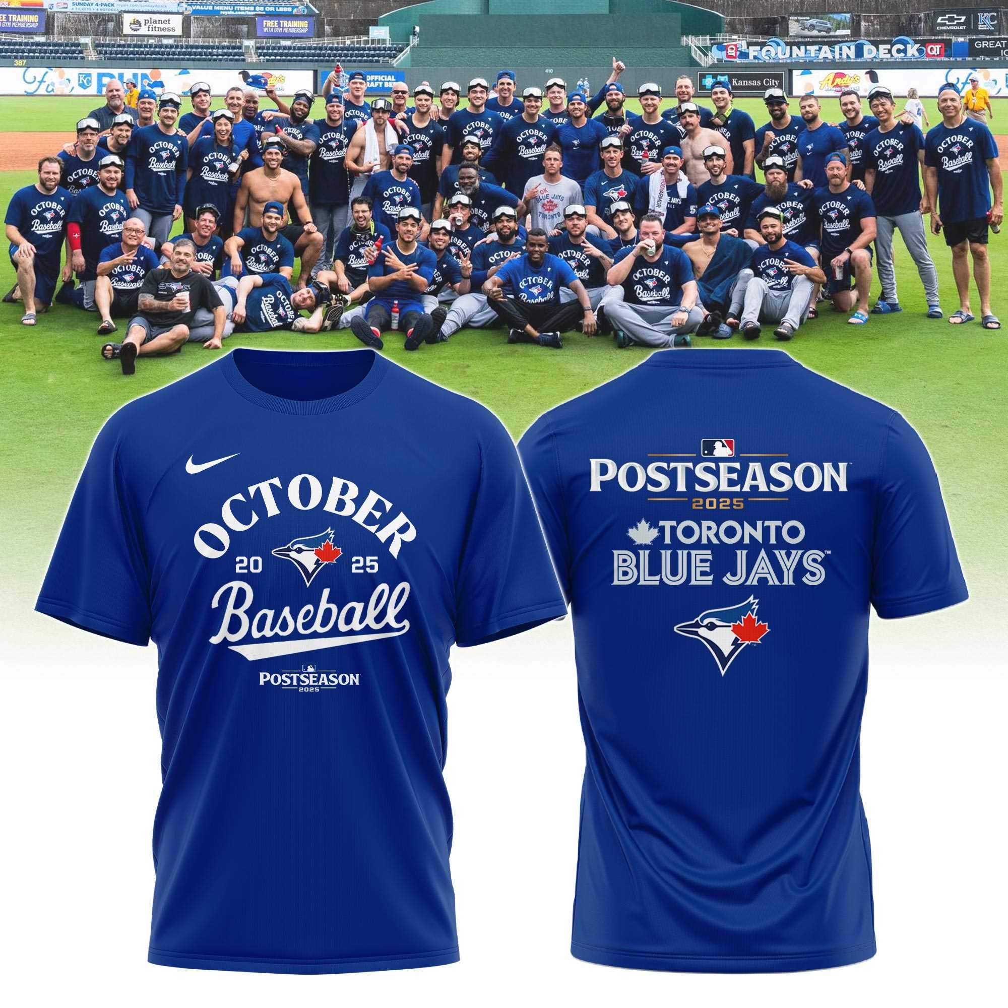 Toronto Blue Jays Royal 2025 Postseason Locker Room Built For Octorber Shirt