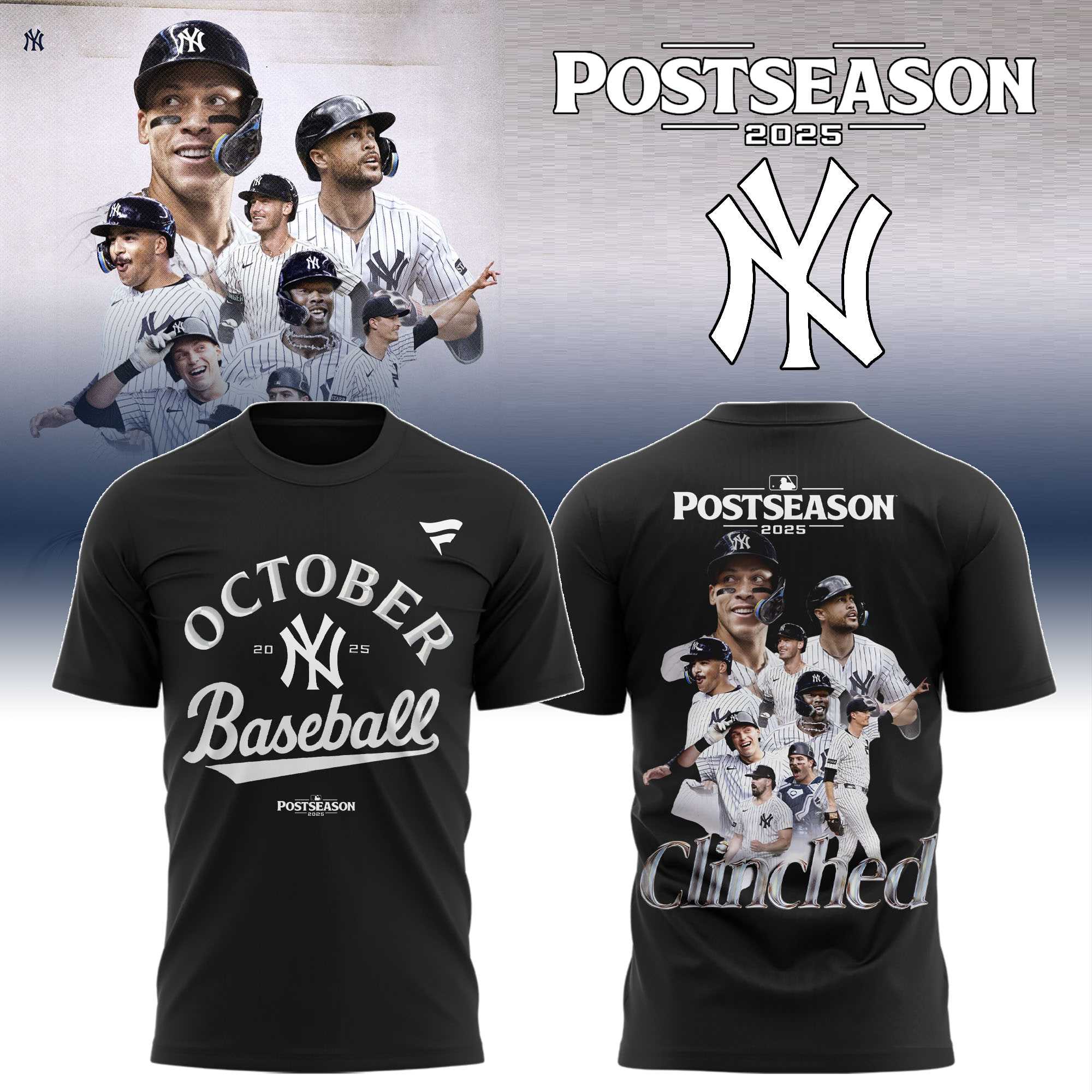 Yankees October Clinch Tee 2025