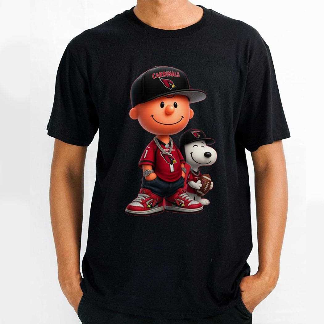 Arizona Cardinals Charlie Brown And Snoopy Shirt
