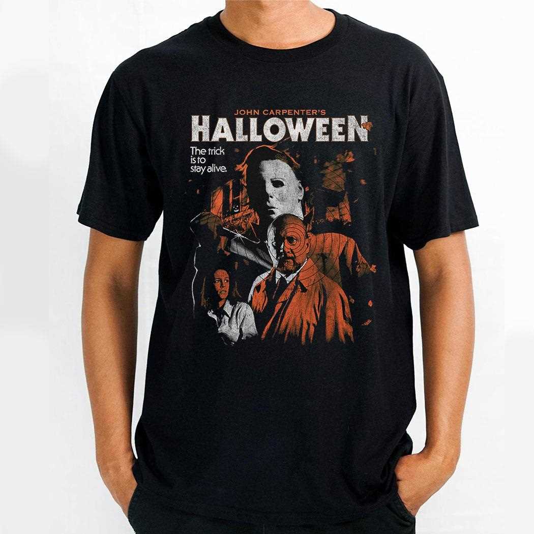 John Carpenter’s Halloween Dr Loomis With Gun Shirt