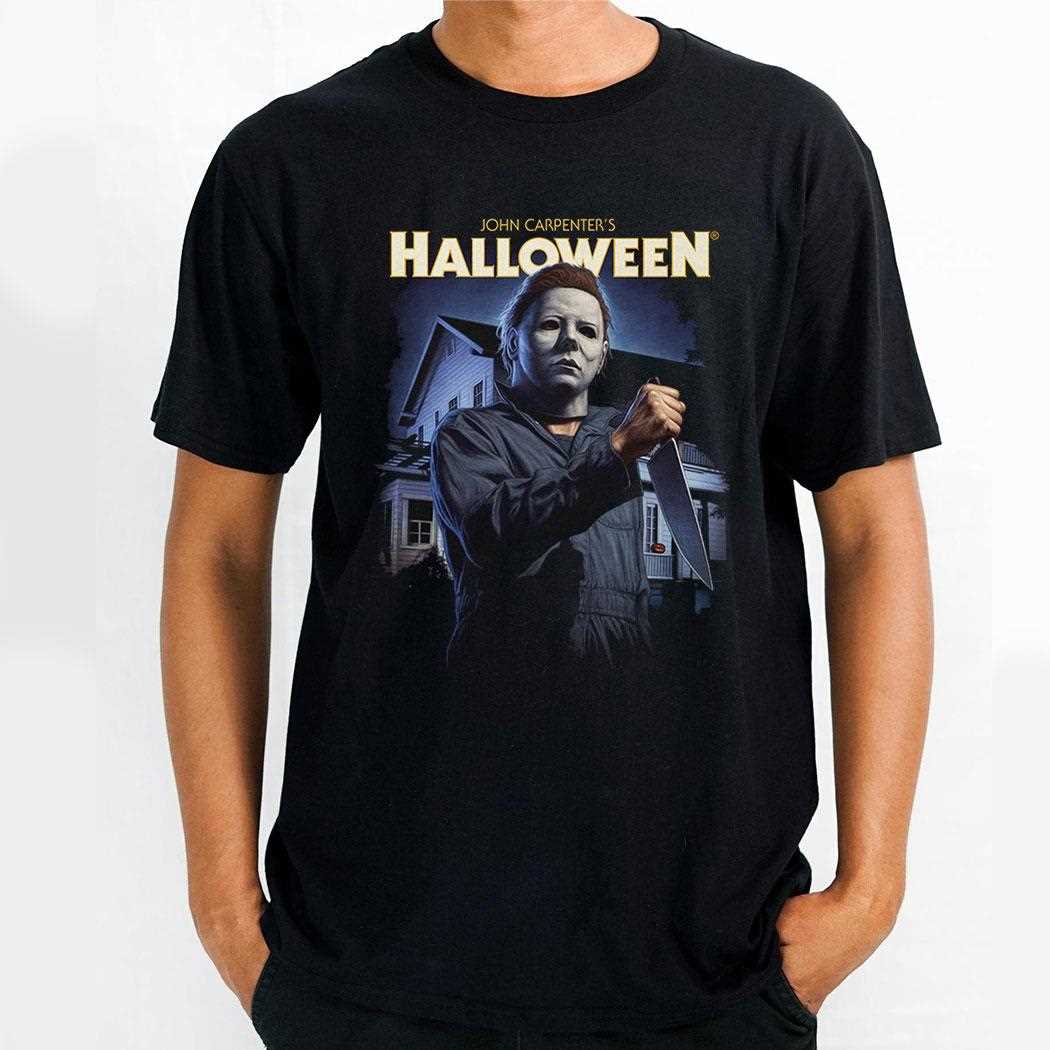 John Carpenter’s Halloween Michael Myers And Dr Loomis Collage Tee