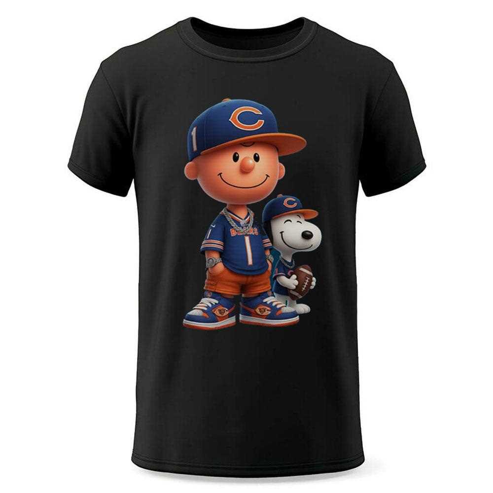 Chicago Bears Charlie Brown And Snoopy Shirt Chicago Bears Charlie Brown And Snoopy Shirt