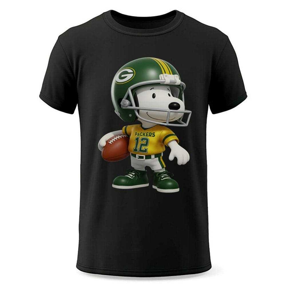 Green Bay Packers Snoopy Football Sweatshirt Green Bay Packers Snoopy Football Sweatshirt