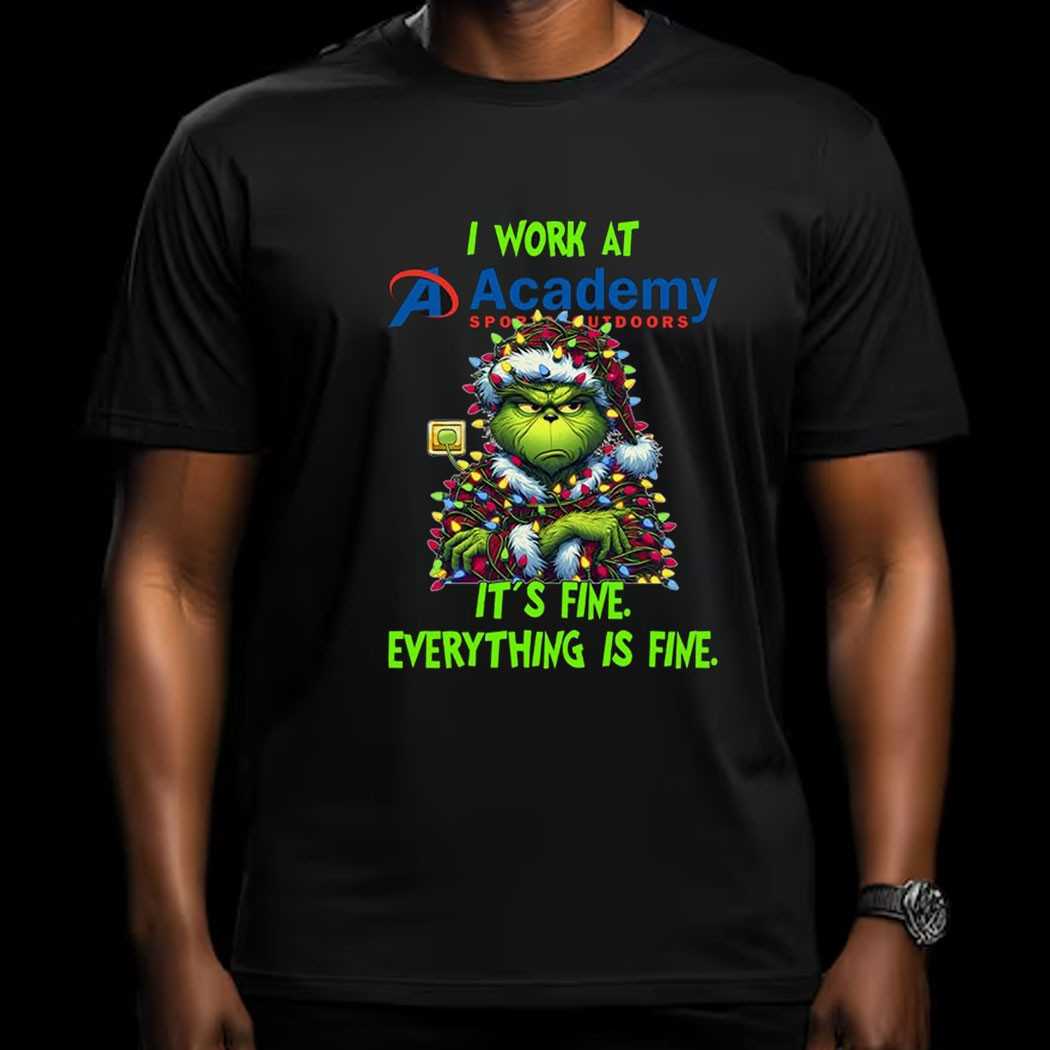 Grinch I Work At Ace Hardware It’s Fine Everything Is Fine Christmas Lights T-shirt Grinch I Work At Ace Hardware It’s Fine Everything Is Fine Christmas Lights T-shirt