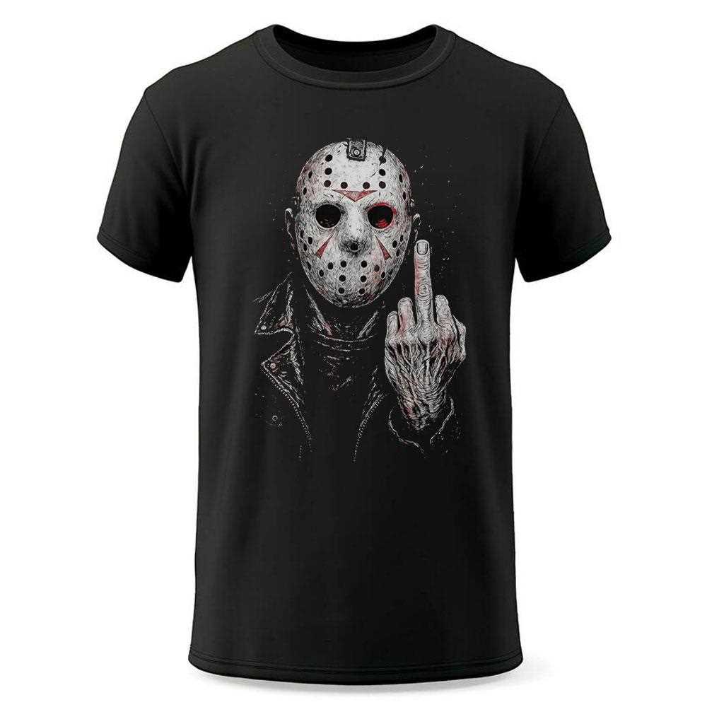 Jason Voorhees Flipping Off T-shirt Jason Voorhees Flipping Off T-shirt