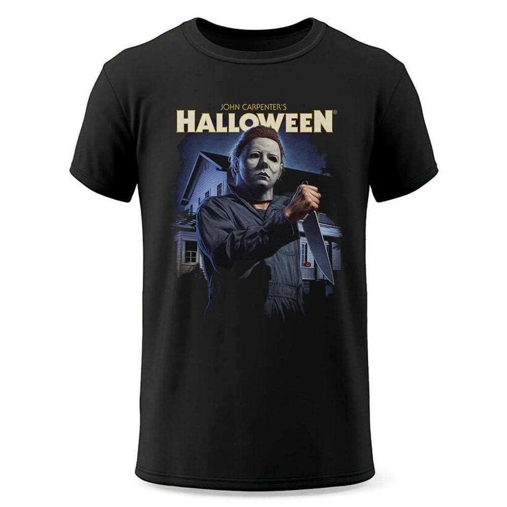 John Carpenter’s Halloween Michael Myers With Knife Shirt John Carpenter’s Halloween Michael Myers With Knife Shirt