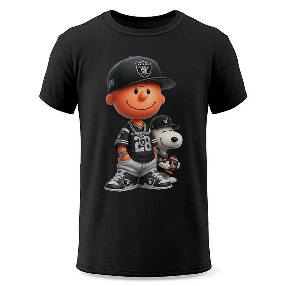 Las Vegas Raiders Charlie Brown And Snoopy Shirt Las Vegas Raiders Charlie Brown And Snoopy Shirt