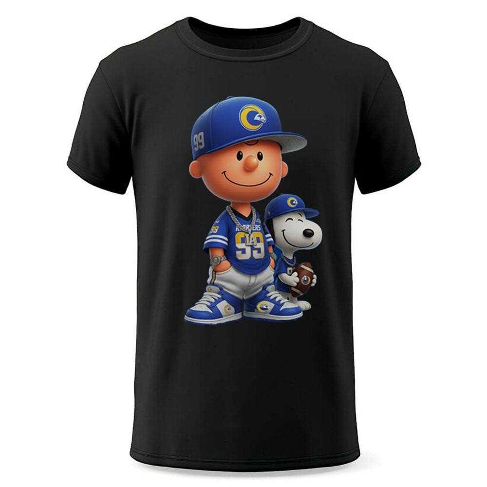 Los Angeles Rams Charlie Brown And Snoopy Shirt Los Angeles Rams Charlie Brown And Snoopy Shirt