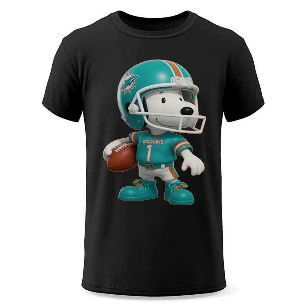 Miami Dolphins Snoopy Football Sweatshirt Miami Dolphins Snoopy Football Sweatshirt
