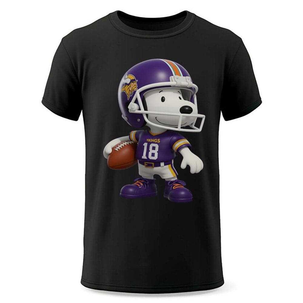 Minnesota Vikings Snoopy Football Sweatshirt Minnesota Vikings Snoopy Football Sweatshirt