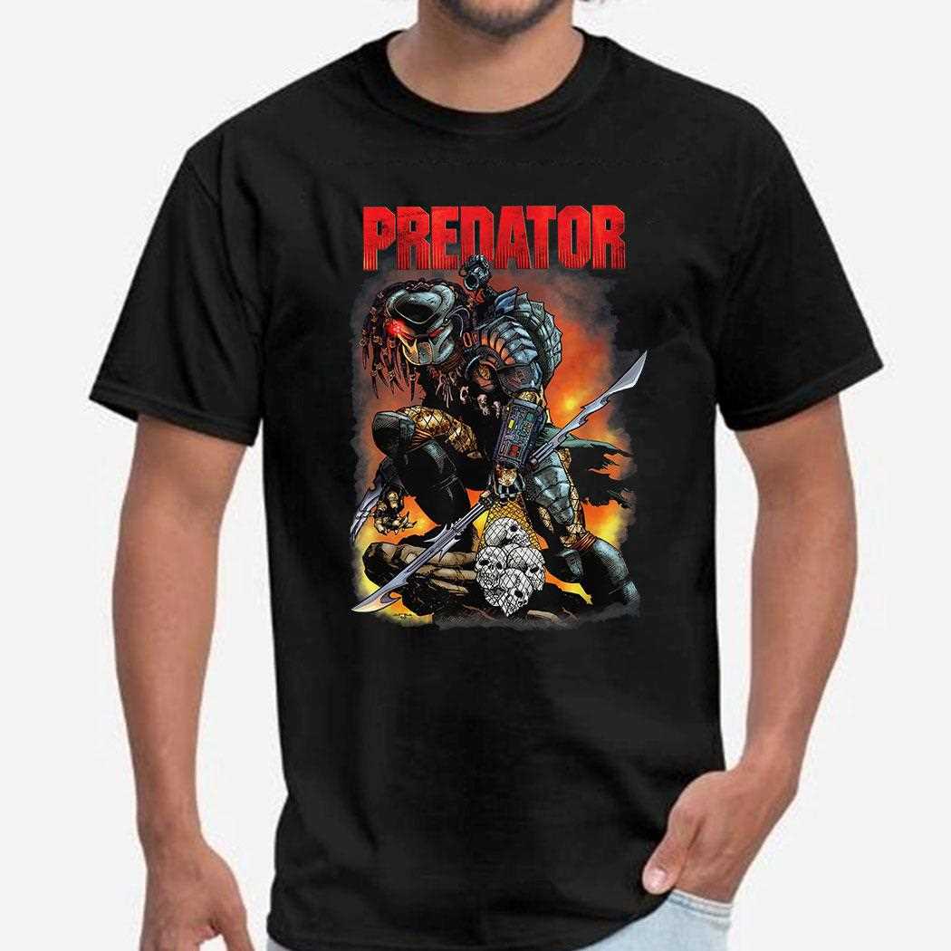 Predator Psychedelic Hunter Portrait Tee Predator Psychedelic Hunter Portrait Tee