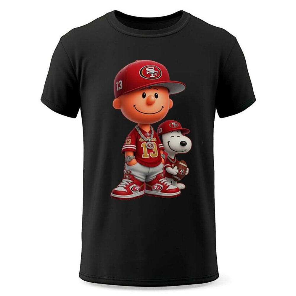 San Francisco 49ers Charlie Brown And Snoopy Shirt San Francisco 49ers Charlie Brown And Snoopy Shirt