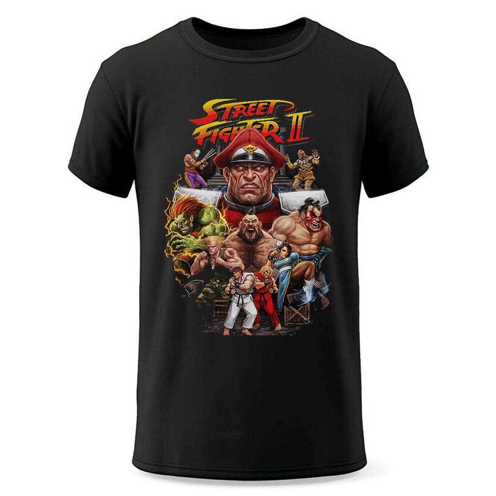 Street Fighter Ii Classic Character Roster Tee Street Fighter Ii Classic Character Roster Tee