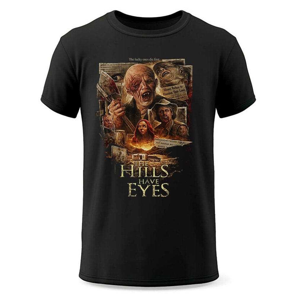 The Hills Have Eyes Mutant Family Newspaper Collage Tee The Hills Have Eyes Mutant Family Newspaper Collage Tee