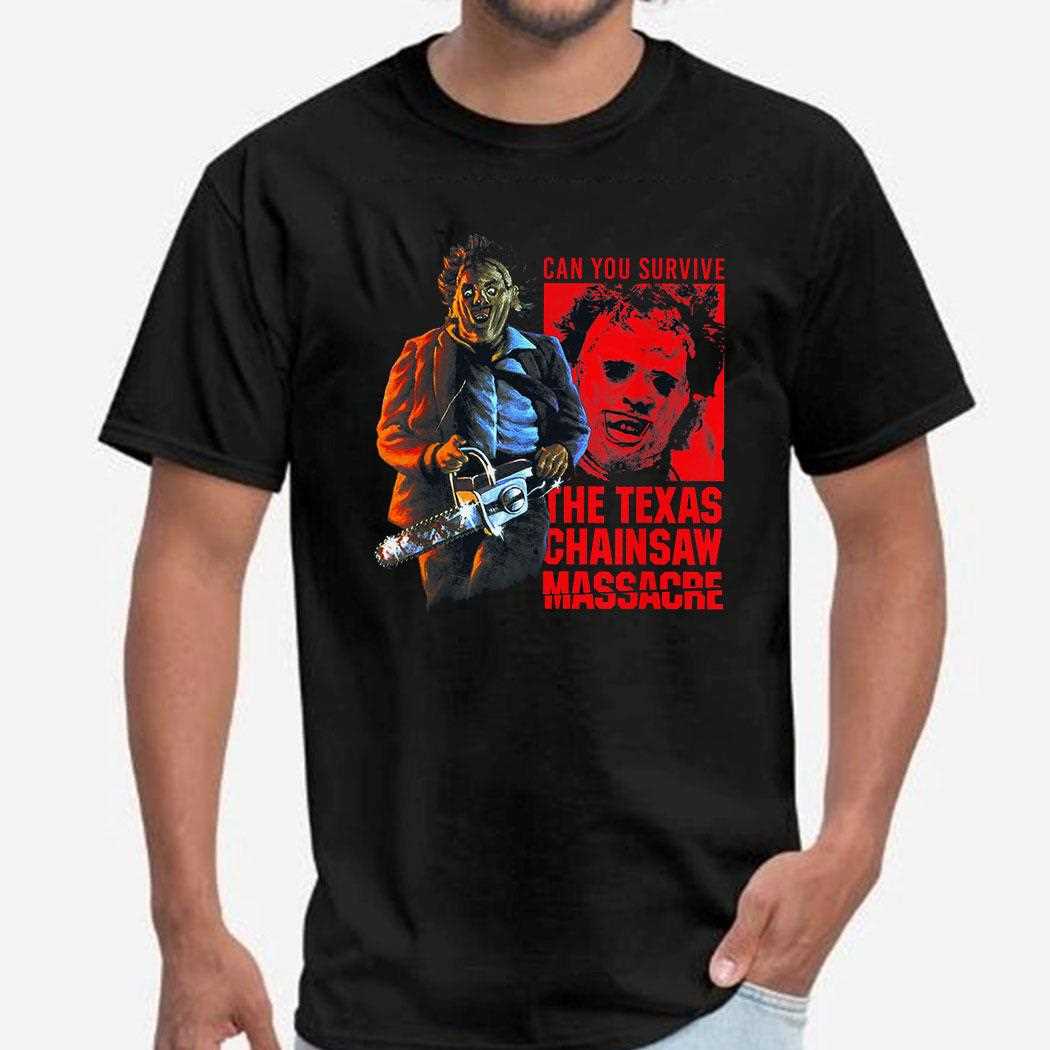 The Texas Chainsaw Massacre Mother Of All Horror Movies Retro Poster T-shirt
