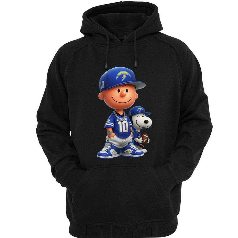 Los Angeles Chargers Charlie Brown And Snoopy Shirt Los Angeles Chargers Charlie Brown And Snoopy Shirt