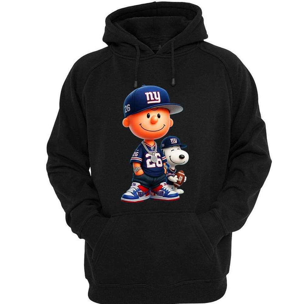 New York Giants Charlie Brown Snoopy Peanuts Crewneck Sweatshirt New York Giants Charlie Brown Snoopy Peanuts Crewneck Sweatshirt