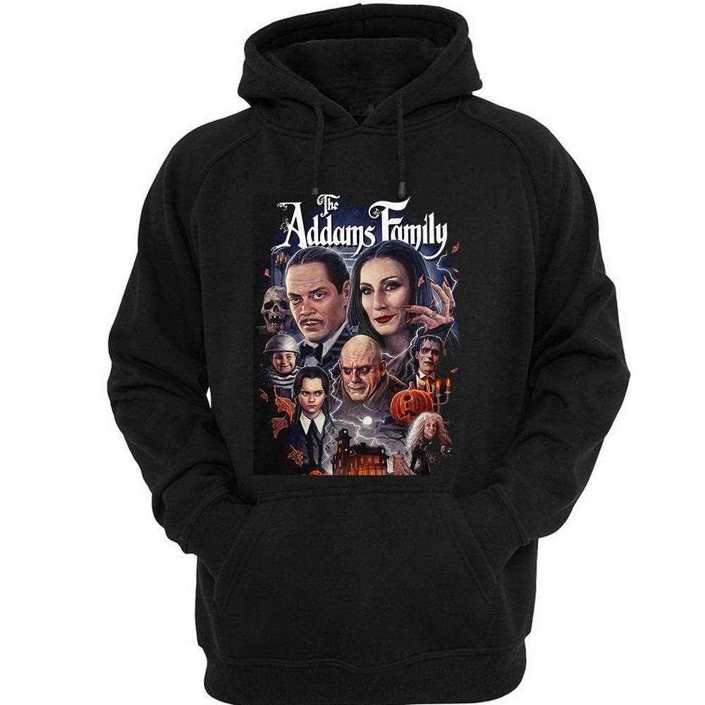 The Addams Family Spooky Movie Poster Collage Tee The Addams Family Spooky Movie Poster Collage Tee