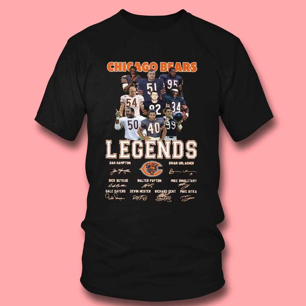 Chicago Bears Legends Walter Payton Mike Singletary Tee Chicago Bears Legends Walter Payton Mike Singletary Tee