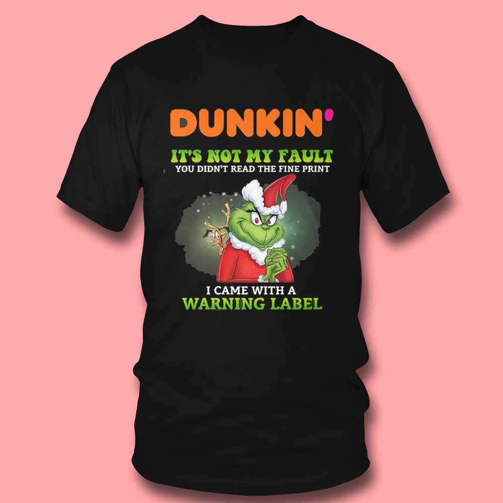 Dq Grinch Warning Label Tee