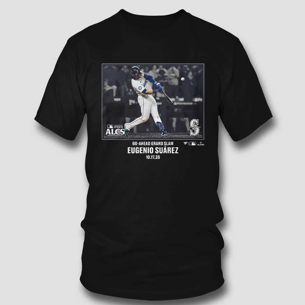 Eugenio Suarez Mariners Go-ahead Grand Slam T-shirt Eugenio Suarez Mariners Go-ahead Grand Slam T-shirt