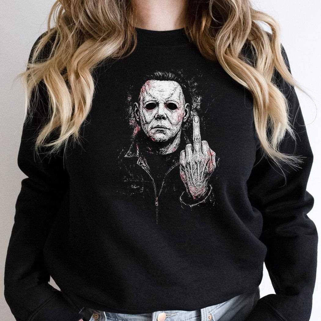 Michael Myers’ Middle Finger T-shirt Michael Myers’ Middle Finger T-shirt
