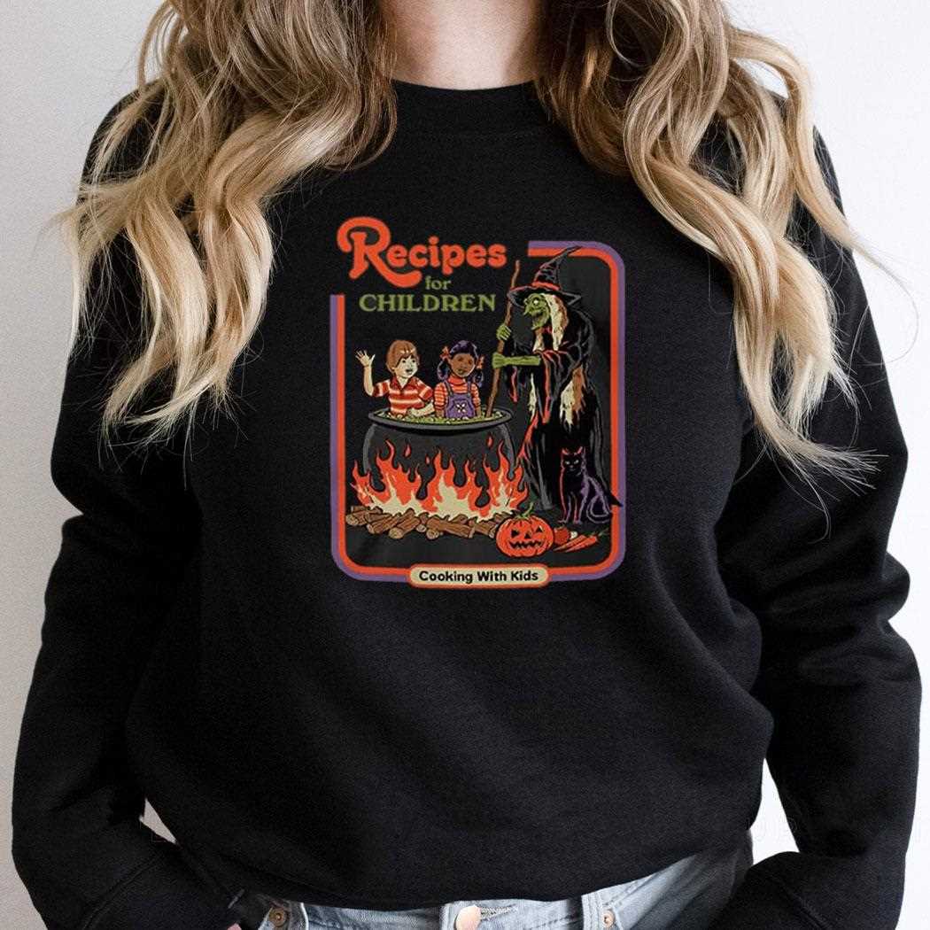 Recipes For Children Cooking With Kids Shirt Recipes For Children Cooking With Kids Shirt
